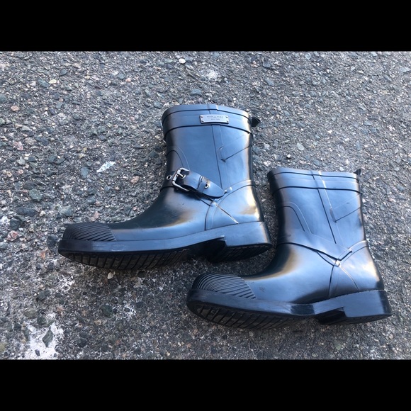 COACH LESTER Blue Ankle Rain Boots Size US 7B - Picture 7 of 9